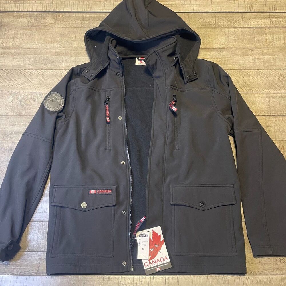 Canada Weathergear Black Fall Coat Jacket NWT Size Medium
